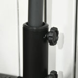 Outsunny Water/Sand Fillable Half Parasol Umbrella Base - Black