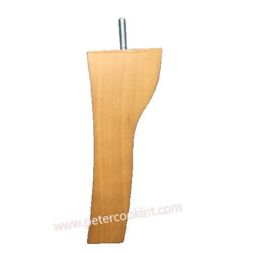 Queen Anne Legs - 9" (225mm) Medium Oak Finish Left Back Leg