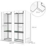 Outsunny Three-Tier Mini Greenhouse - White
