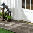 Outsunny 27 Pcs Wooden Interlocking Decking Tiles, 30 x 30 cm Outdoor Flooring Tiles, 2.5 per Pack, for Patio, Balcony, Terrace, Hot Tub, Charcoal Grey