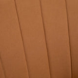 HOMCOM Velvet Armchairs, Upholstered Accent Chairs with Golden Steel Legs, Modern Vanity Chairs for Living Room and Bedroom, Set of 2, Light Brown