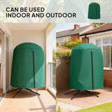 Outsunny 190 x 128cm Hanging Egg Chair Furniture Cover - Green