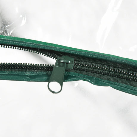 Outsunny Walk In Tomato Greenhouse Garden Outdoor Mini Greenhouse Flower Planter Steel Frame with Zipped Door & Window, PVC Cover, 180 x 100 x 168CM, Clear