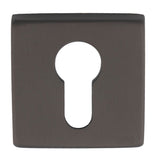 ESCUTCHEON - EURO PROFILE ON CONCEALED FIX SQUARE ROSE ANT (ANTHRACITE) - Anthracite - EACH