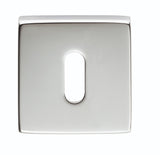 ESCUTCHEON - LOCK PROFILE ON CONCEALED FIX SQUARE ROSE ARTQE CRO (POLISHED CHROME) - POLISHED CHROME - EACH