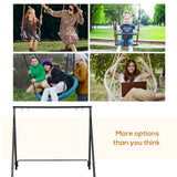 Outsunny Steel Frame Multi-Swing Seat Frame - Black