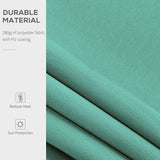Outsunny 3x2.5 m Sun Shade Canopy Garden Patio Manual Retractable Awning Canopy-Dark Green