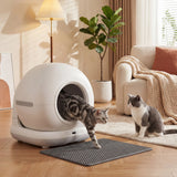 PawHut 72L Self Cleaning Cat Litter Tray Automatic Cat Litter Box APP Control for Multiple Cats