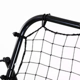 HOMCOM Adjustable Rebounder Net Kickback Target Goal for Teens Adults Training, Black