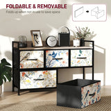 HOMCOM 5-Drawer Chest of Drawers - White