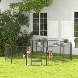 PawHut 12 Panels Heavy Duty Puppy Playpen, for Small Dogs, Indoor and Outdoor Use - Silver