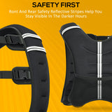 HOMCOM 10KG Weighted Vest, Running Weight Vest with Adjustable Strap, Convenient Pocket and Reflective Strips for Men and Women