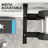 SPORTNOW Wall-Mounted Dumbbell Rack, 2-Tier Weight Stand, Space-Saving and Multi-Functional Steel organiser for Home Gym, Black