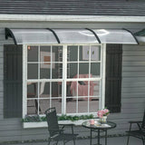 Outsunny Front Door Canopy, Outdoor Awning, 303 x 96cm Rain Shelter for Window, Porch and Front/Back Door, Clear