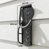 SPORTNOW 8 Pack Bike Rack, Wall Mounted Bicycle Hanger Hook, Foldable Garage Bike Wall Rack, Bicycle Storage Holder for Indoor Outdoor Use