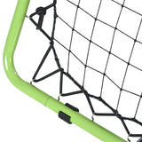 HOMCOM Football Training Net, Soccer Kickback Target Goal Both Side Rebounder Net, Adjustable Angle Goal Training Set for Kids and Children to Practice in Playground, Backyard