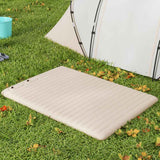 Outsunny Double Inflatable Mattress, with Built-In Pump - White