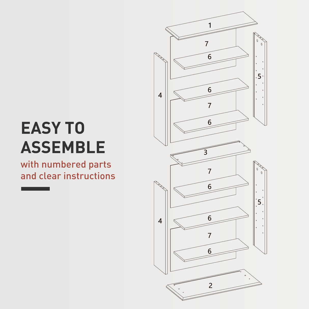 HOMCOM 360 CD Storage Unit - Black