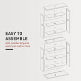 HOMCOM 360 CD Storage Unit - Black