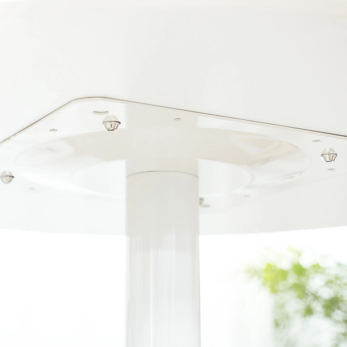 HOMCOM 75H x 70cm Two-Person Minimalistic Dining Table - White