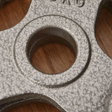 HOMCOM Set of 4 Weight Plate for 2 inch/5cm hole Dumbbell Handle Bar 15kg Dumbbell Plates Barbell Weight 2 x 5kg, 2 x 2.5kg