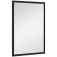 HOMCOM Wall Bathroom Mirror, 60 x 40 cm Wall-Mounted Mirror for Living Room, Bedroom, Hallway, Black