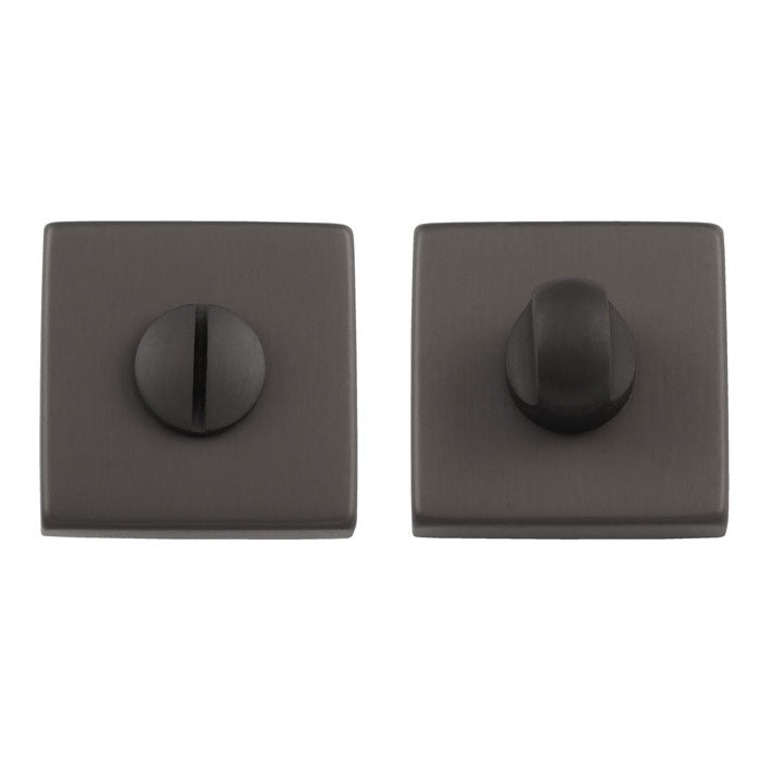 TURN & RELEASE ON CONCEALED FIX SQUARE ROSE (LM40/QES) ANT (ANTHRACITE) - Anthracite - SET