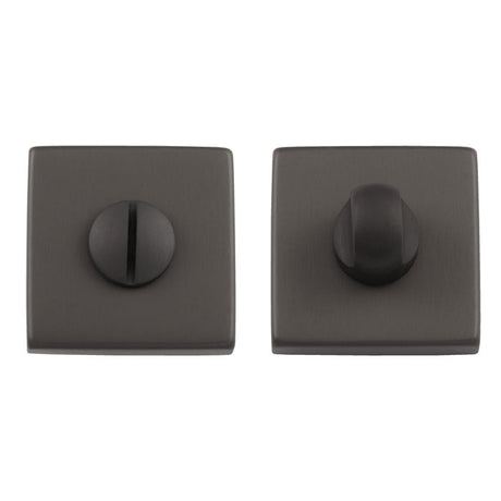 TURN & RELEASE ON CONCEALED FIX SQUARE ROSE (LM40/QES) ANT (ANTHRACITE) - Anthracite - SET