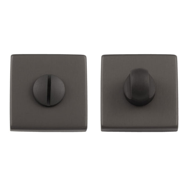 TURN & RELEASE ON CONCEALED FIX SQUARE ROSE (LM40/QES) ANT (ANTHRACITE) - Anthracite - SET