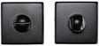TURN & RELEASE ON CONCEALED FIX SQUARE ROSE (ART LM 40/QES) MATT BLACK - MATT BLACK - 50 X 50 - SET