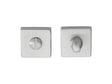 TURN & RELEASE ON CONCEALED FIX SQUARE ROSE  (ART LM 40/QES) CSA (SATIN CHROME) - SATIN CHROME - 50 X 50 - SET