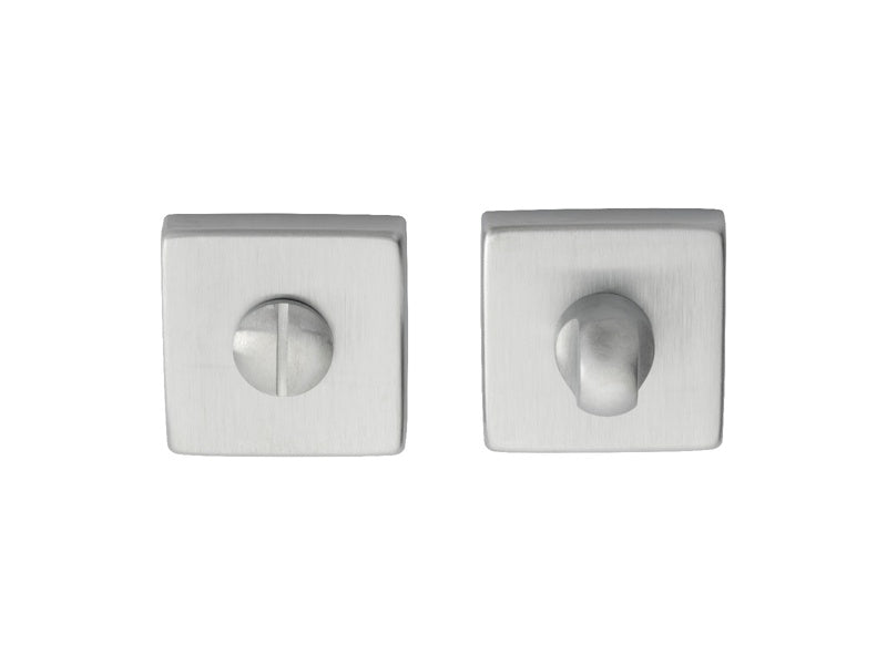 TURN & RELEASE ON CONCEALED FIX SQUARE ROSE  (ART LM 40/QES) CSA (SATIN CHROME) - SATIN CHROME - 50 X 50 - SET