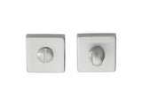 TURN & RELEASE ON CONCEALED FIX SQUARE ROSE  (ART LM 40/QES) CSA (SATIN CHROME) - SATIN CHROME - 50 X 50 - SET