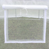 Outsunny 3 x 2 x 2m Polytunnel Greenhouse Replacement Cover ONLY Winter Garden Plant PE Cover for Tunnel Walk-in Greenhouse with Roll-up Windows Door Outdoor, White