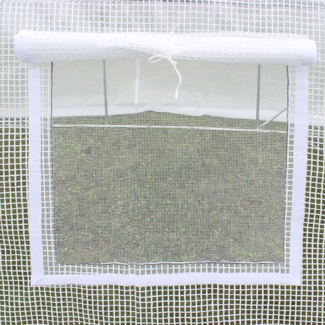 Outsunny 3 x 2 x 2m Polytunnel Greenhouse Replacement Cover ONLY Winter Garden Plant PE Cover for Tunnel Walk-in Greenhouse with Roll-up Windows Door Outdoor, White