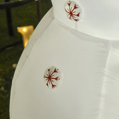 HOMCOM 6ft Giant Inflatable Snowman Christmas Decoration w/ LED Lights Accessories Cute Family Fun Seasonal Outdoor Indoor