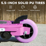 AIYAPLAY Electric Scooter for Kids 6-14 Years, with Colourful Lights, Purple