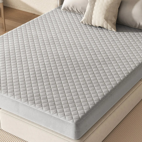 Twin/Queen/King Size Luxury Super Soft Velvet Mattress Protector-Queen size