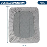 Twin/Queen/King Size Luxury Super Soft Velvet Mattress Protector-Queen size