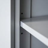 HOMCOM Multi-Storage Mid-Century Kitchen Cabinet - Grey