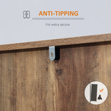 HOMCOM Modern Mango Wood-Effect Sideboard