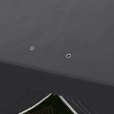 Outsunny Outsunny 3 x 6 m Garden Pop Up Gazebo, Wedding Party Tent Marquee, Water Resistant Awning Canopy with Sidewalls, Windows, Carry Bag, Grey