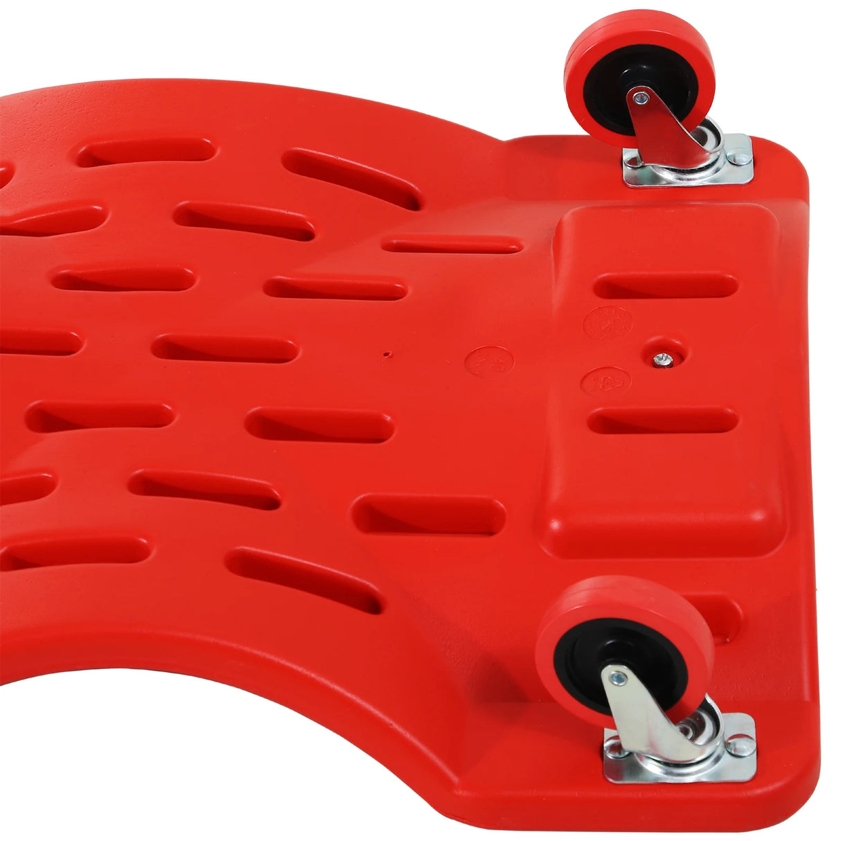 DURHAND Mechanic Vehicle Creeper, Under-Car Rolling Crawler Board, with Headrest, Wheels, Red
