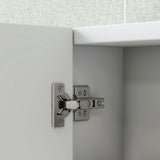 HOMCOM Three-Mirror Bathroom Storage Cabinet - White