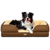 PawHut Calming Dog Bed Pet Mattress w/ Removable Cover, Anti-Slip Bottom, for Medium Dogs, 90L x 69W x 21Hcm - Brown