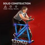 SPORTNOW Exercise Bike, Stationary Bike with Adjustable Magnetic Resistance, Indoor Cycling Equipment with LCD Display