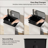 HOMCOM 20L Kitchen Bin with Soft-Close Lid and Stay-Open Function, Stainless Steel Pedal Bin with Removable Inner Bucket for Kitchen, Office, Home, Silver Tone