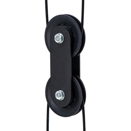 SPORTNOW Multi Home Gyms with Cable Pulley System, Cable Crossover Machine with 4 Handles for Full Body Strength Training, Power Rack for Home Workout, Black