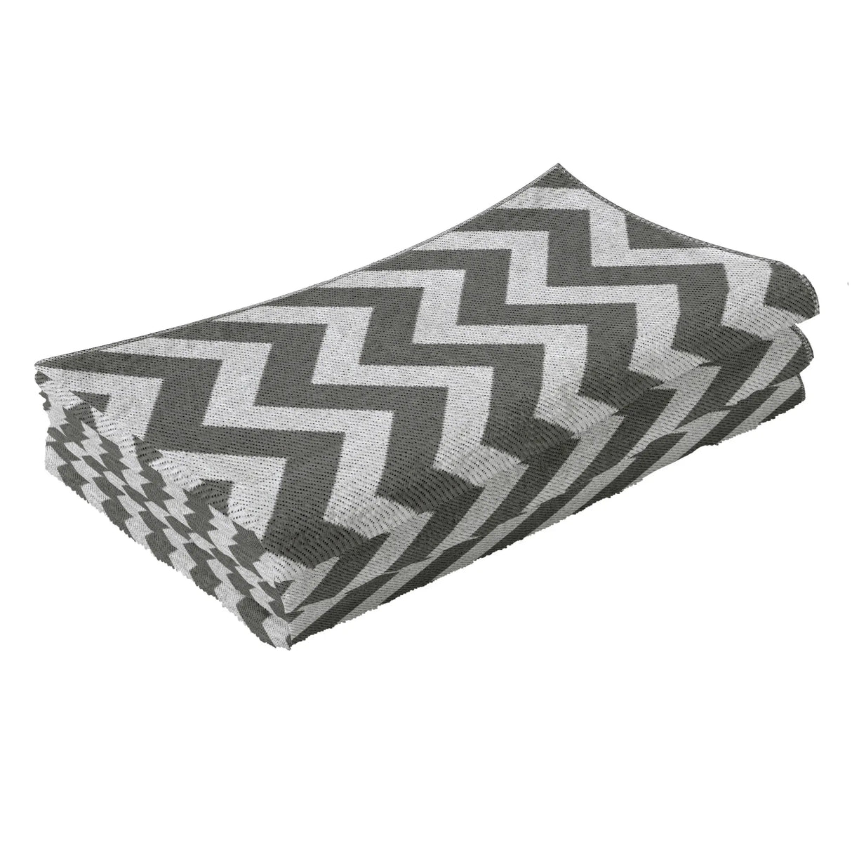 Outsunny 121 x 182 cm(4x6ft) Outdoor Rug Reversible Mat Plastic Straw Rug Portable RV Camping Mat for Garden Deck Picnic Indoor, Light Grey & White