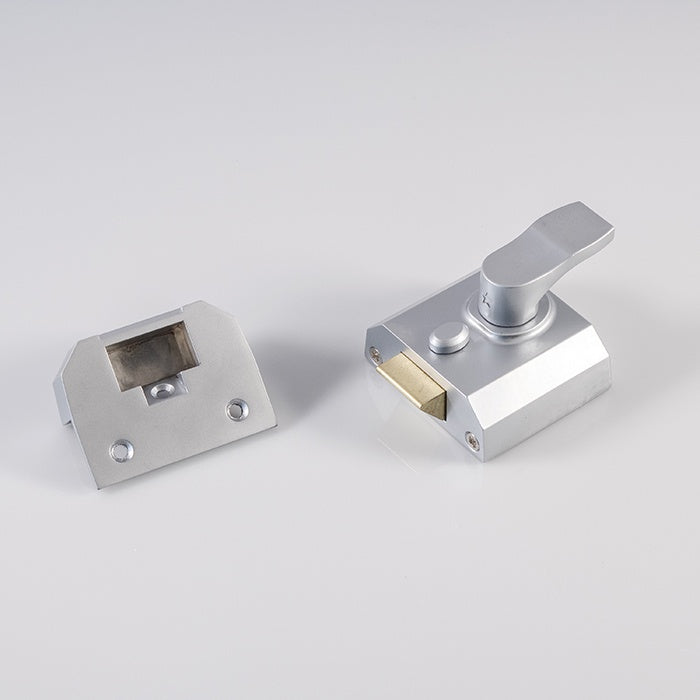 RIM CYLINDER NIGHTLATCH 40MM LEVEL 2 - SATIN CHROME - EACH